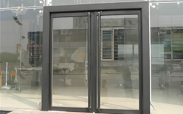 麟游玻璃地弹门