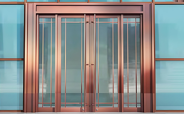 麟游玻璃地弹门